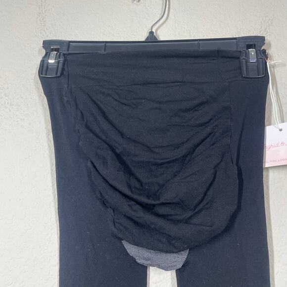 Ingrid & Isabel S/M Ebony Maternity Tight Bumps Mums Black Nylon Cotton Blend - Picture 4 of 7